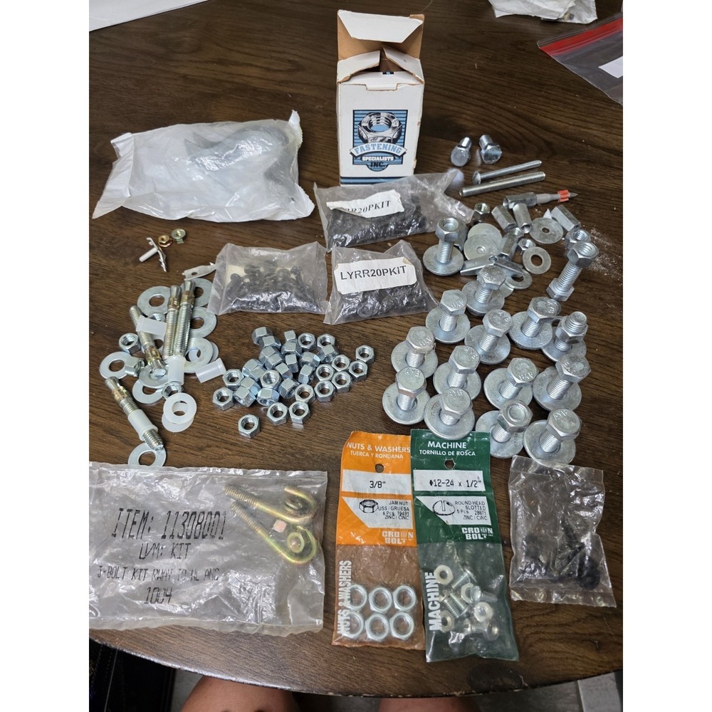 5 Lbs Assorted Packaged Hardware Fasteners Screws‎ Nuts Bolts Washers, Etc NEW
